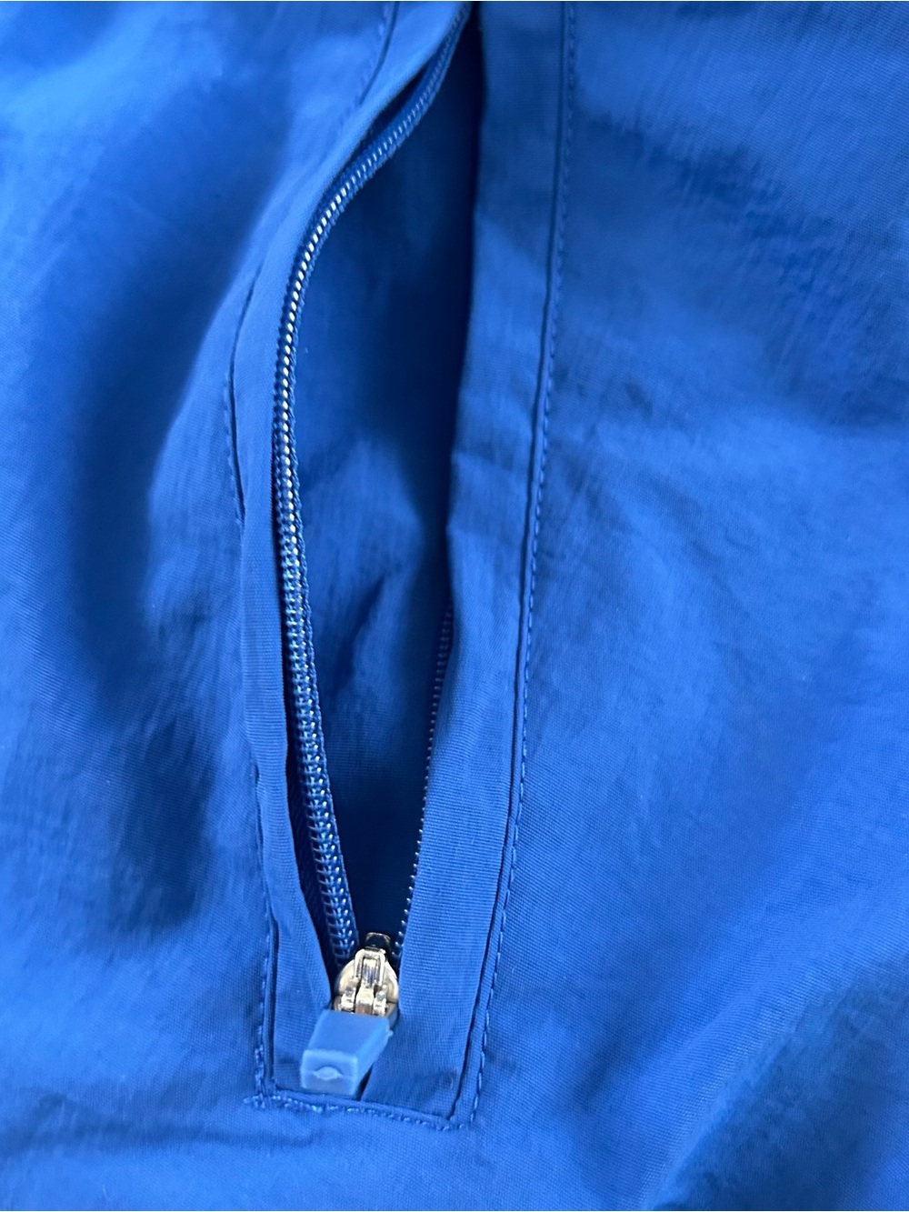 Y2K Blue Rainbow Stripe Track Jacket Zip Up Festival Indie Grunge M - Picture 8 of 13